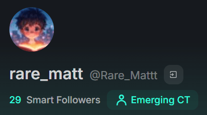 Smart Followers for @Rare_Mattt